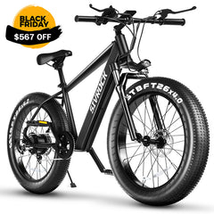 Professional 26 X 4.0 Inch Fat Tire Electric Bike - 1000W Motor 48V 15Ah Electric Mountain Bicycle - UL Certification & US Warehouse