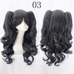 Double tiger clip style lolita wig