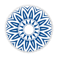 Fringed beach towel round bath towel beach towel