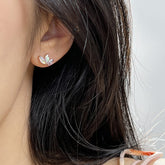 Sterling Silver Small And Minimalist Colored Zircon Earrings