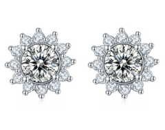 925 Silver Necklace Earring Bracelet Three Piece Set