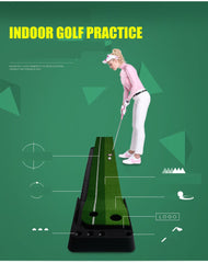 2.5M3M Golf Putting Mat Golf Putter Trainer Green Putter Carpet Practice Set