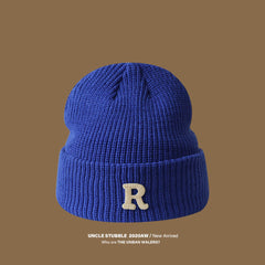 Winter Women's Good-looking Round Face Korean Knitted Woolen Cap