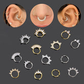 European And American Style Personalized Zircon Nose Ring