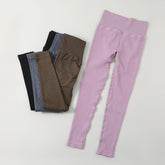 Rib Peach Hip Seamless Yoga Pants High Waist Belly Contracting