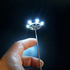 1/3Pcs Ho Scale Model Lighting Tower,12V Model Street Lights