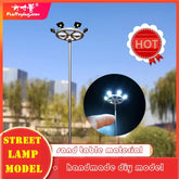 1/3Pcs Ho Scale Model Lighting Tower,12V Model Street Lights
