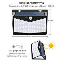 NEW 468 LED Solar lamp outdoor light Waterproof