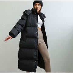 Down Jacket Korean Style Super Long Women's Clothing