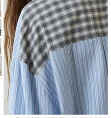 Autumn Women's Clothing Casual Homewear Plaid Shirt Outfit