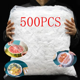 100/200/300/500pcs Saran Wrap Disposable Food Cover