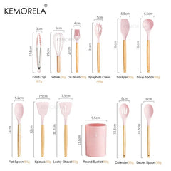 13PCS Heat Resistant Silicone Kitchenware