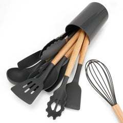 12Pcs Silicone Kitchen Utensils Spatula