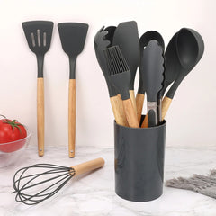 12Pcs Silicone Kitchen Utensils Spatula