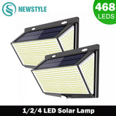 NEW 468 LED Solar lamp outdoor light Waterproof