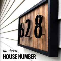 125mm Floating House Letter Numbers Modern Plaque