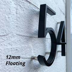 125mm Floating House Letter Numbers Modern Plaque