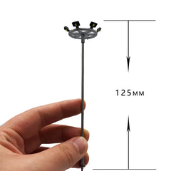 1/3Pcs Ho Scale Model Lighting Tower,12V Model Street Lights