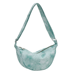 Women's Canvas Shoulder Simple Casual Messenger Bag For Female Students