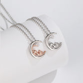 Women's Color Separation Electroplated S925 Sterling Silver Pendant