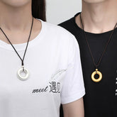 Sterling Silver Round Jade Pendant Pendant Necklace Retro