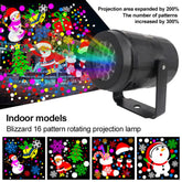 LED Christmas Snow Lights Projector Christmas Decorations Lamp