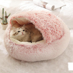 Pet Round Plush 2 In 1 Bed