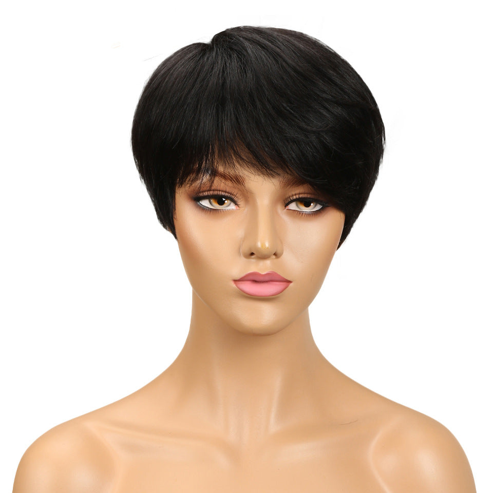 European Beauty Black Fashion Bob Head