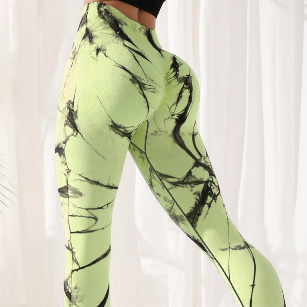 Tie-dye Leggings Spandex Yoga Pants Women's High Waist