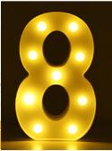 Luminous LED Letter Number Night Light English Alphabet Number Battery Lamp Romantic Wedding Christmas Party Decoration