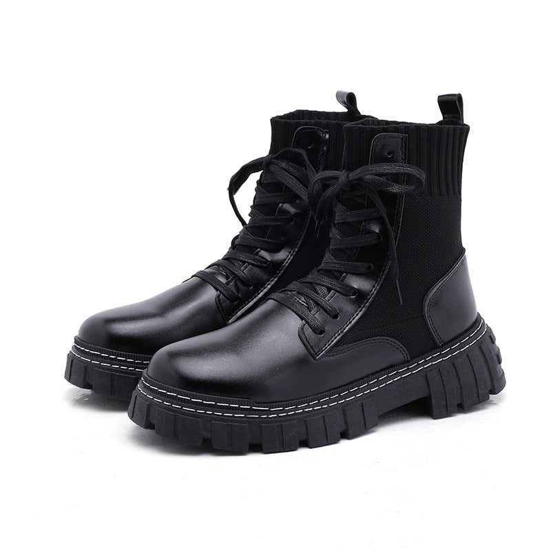 Platform Martin Boots British Style High Top