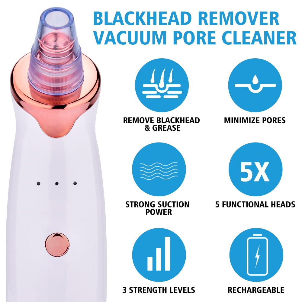 Blackhead Instrument Electric Suction Facial Washing Instrument Beauty Acne Cleaning Blackhead Suction Instrument