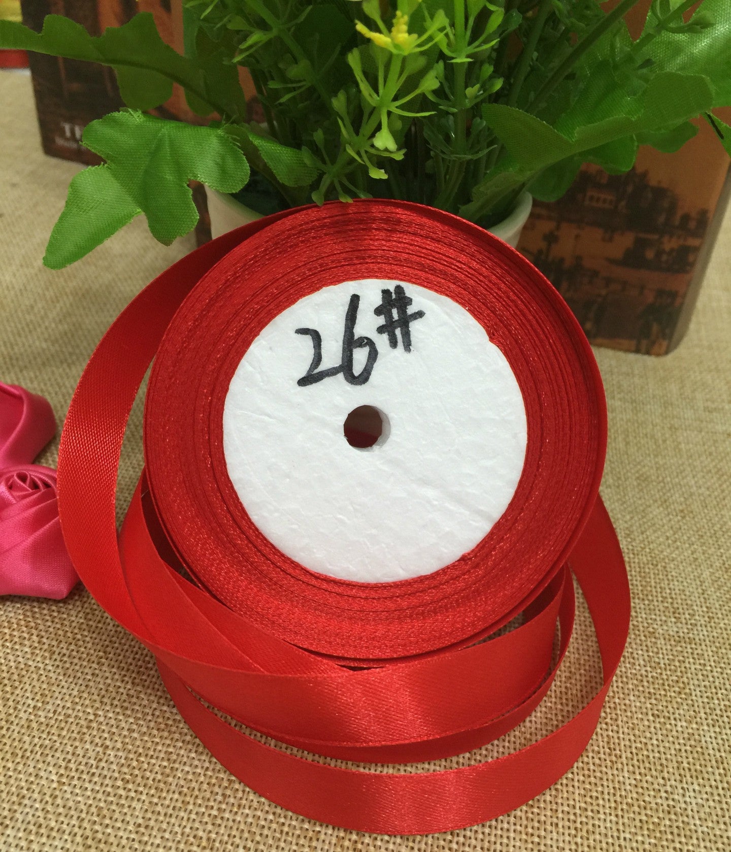 2.5cm single-sided polyester ribbon webbing