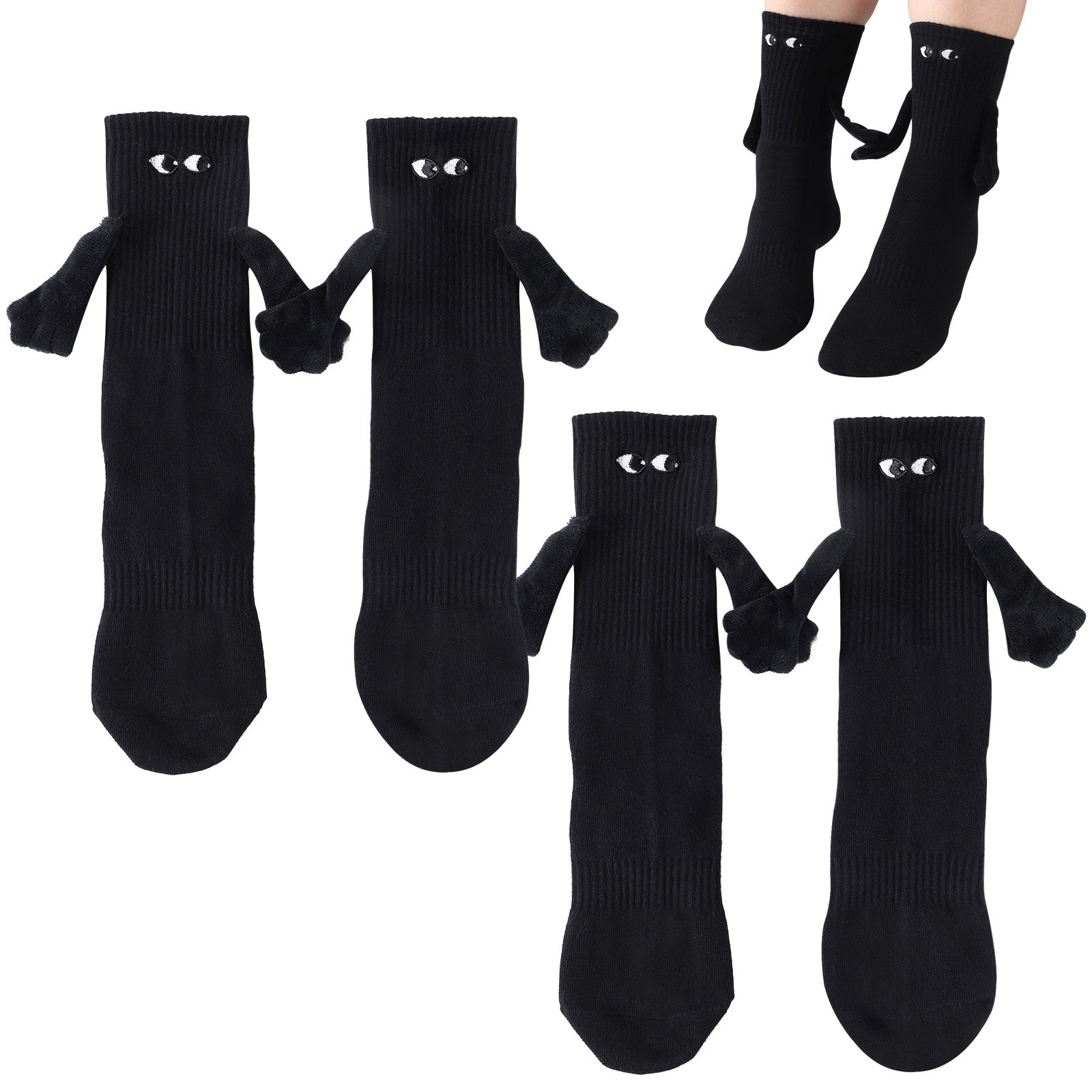 Men's And Women's Fashion Simple Magnet Socks