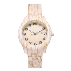 Bamboo Pattern Fashion Numbers Creative Men's And Women's Watches