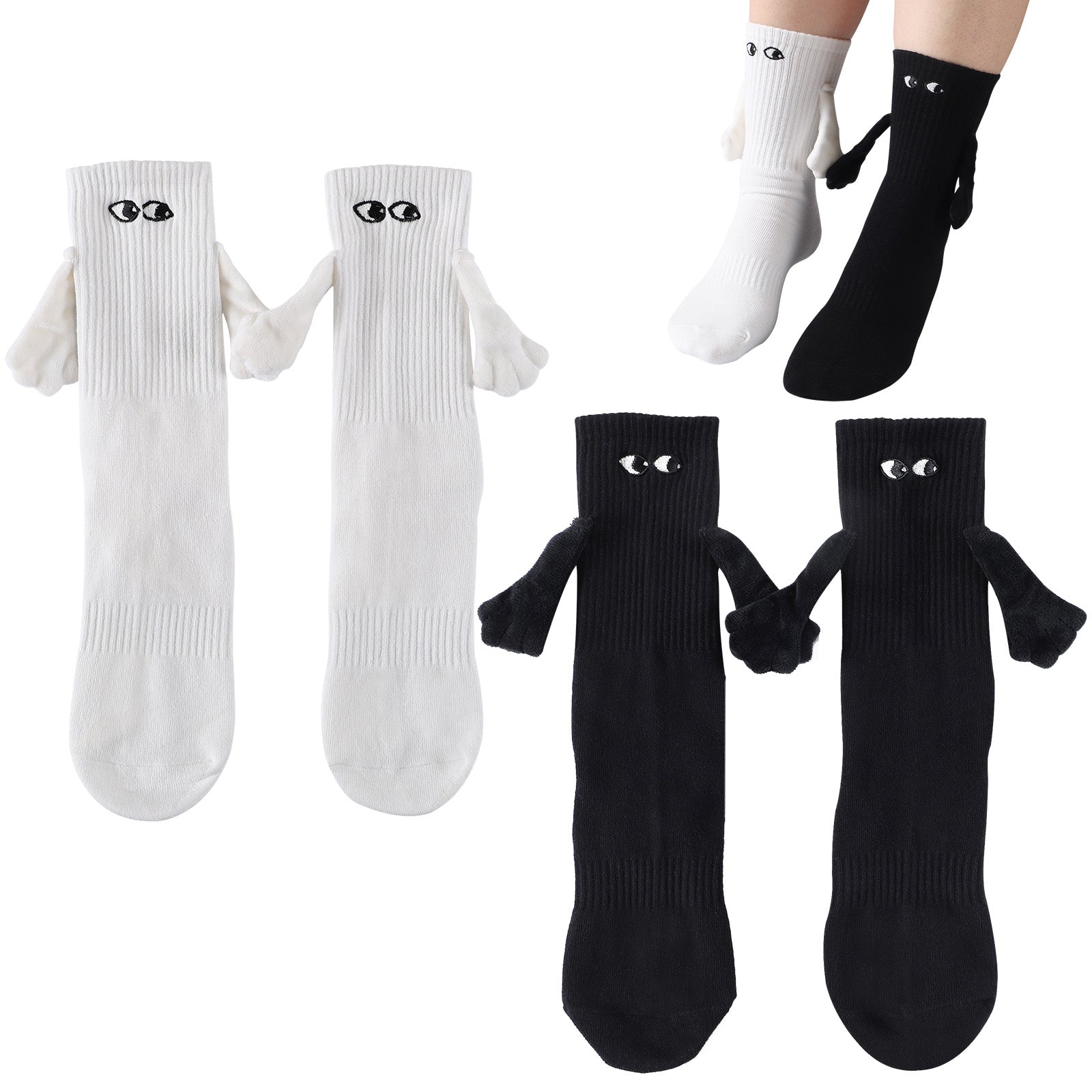 Men's And Women's Fashion Simple Magnet Socks