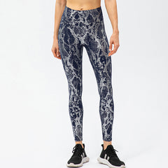 Women's Snake Print Yoga Trousers