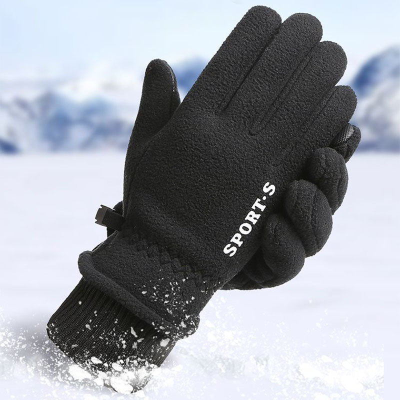 Outdoor Ski Riding Gloves Winter Polar Fleece Touch Screen Gloves