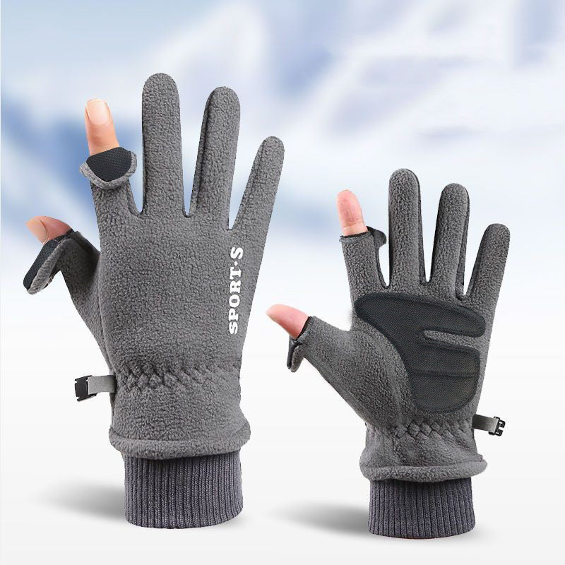 Outdoor Ski Riding Gloves Winter Polar Fleece Touch Screen Gloves