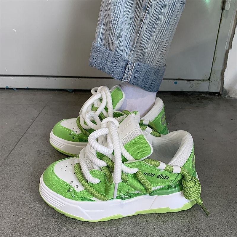 Female Dad Shoes Versatile Student Casual Platform Height Increasing