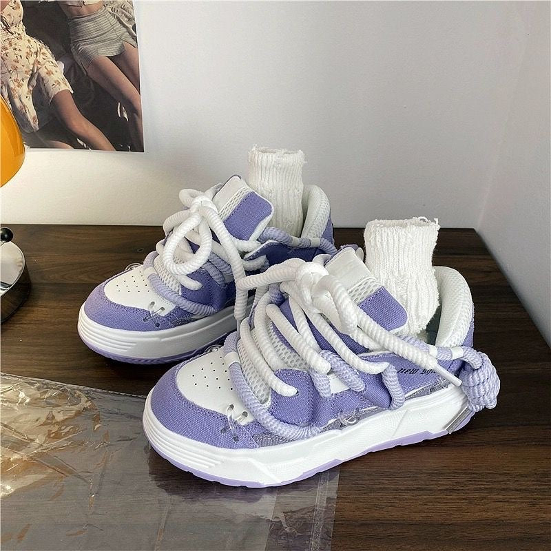 Female Dad Shoes Versatile Student Casual Platform Height Increasing