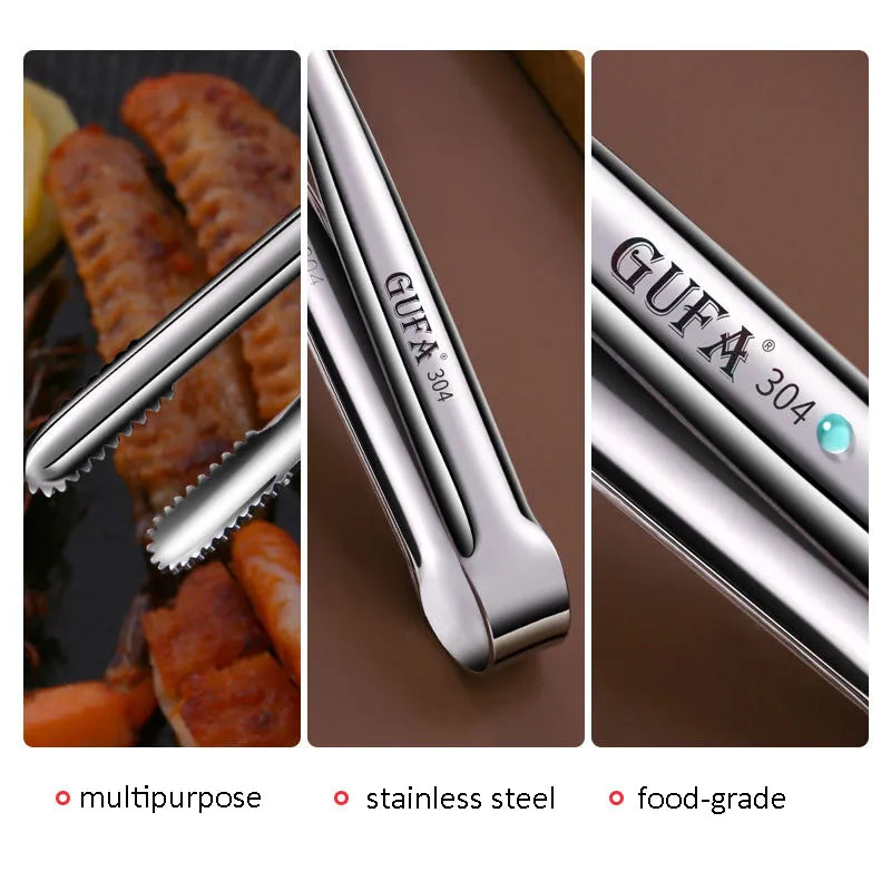 Grill Tongs Meat Cooking Utensils For BBQ Baking