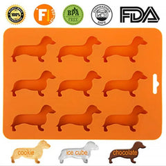 3D Dachshund Chocolate Cake Molds