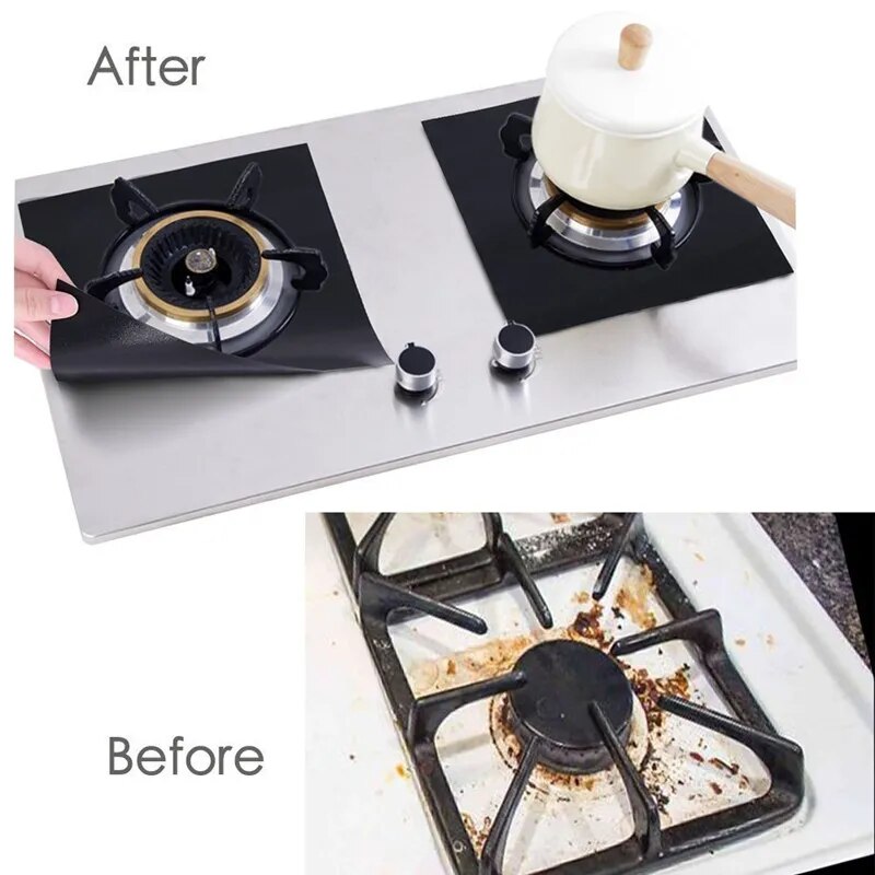 4/6/8Pcs Gas Stove Protector Kitchen Accessories