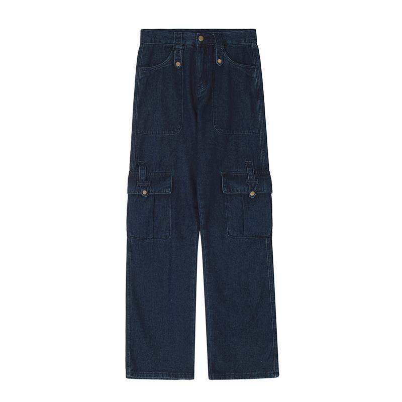 Loose Mop Wide-leg Workwear Pants