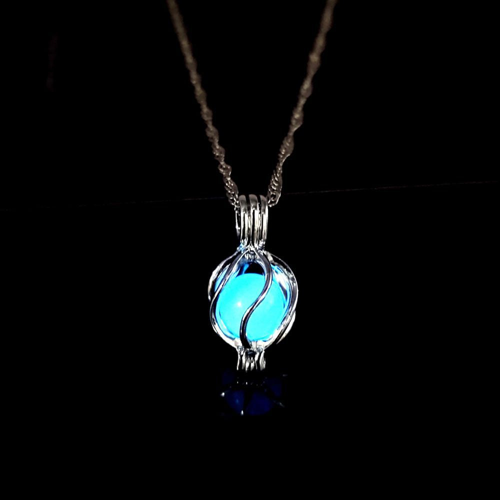 Fluorescent Stone Three-dimensional Planet Noctilucent Necklace