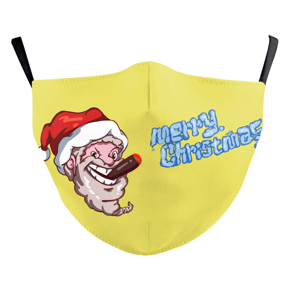 Christmas Snowflake Digital Printing Double-layer Dust Mask