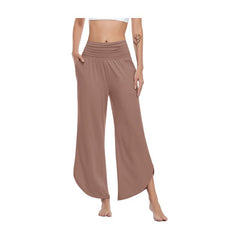 Women's High Waist Loose And Irregular Wide Leg Pants