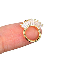 European And American Style Personalized Zircon Nose Ring