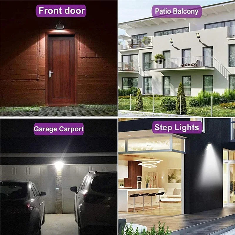 1~8PCS Solar Lights Outdoor Solar Street Lamp With 3 Mode Waterproof